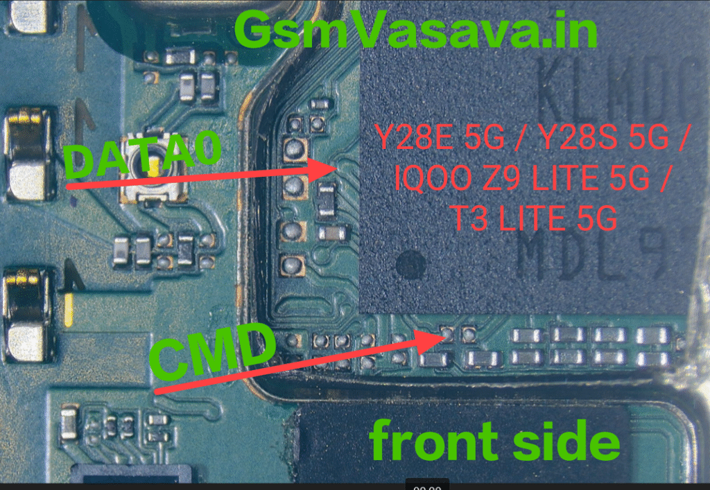 Y28E 5G / Y28S 5G / IQOO Z9 LITE 5G / T3 LITE 5G isp pinout